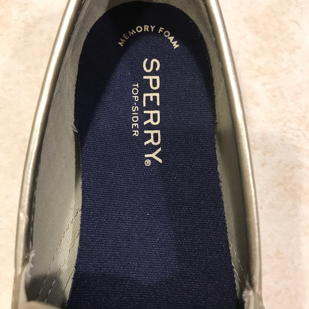 Sperry Gold Woven Slip-On Sneakers for Women - Picture 2 of 5